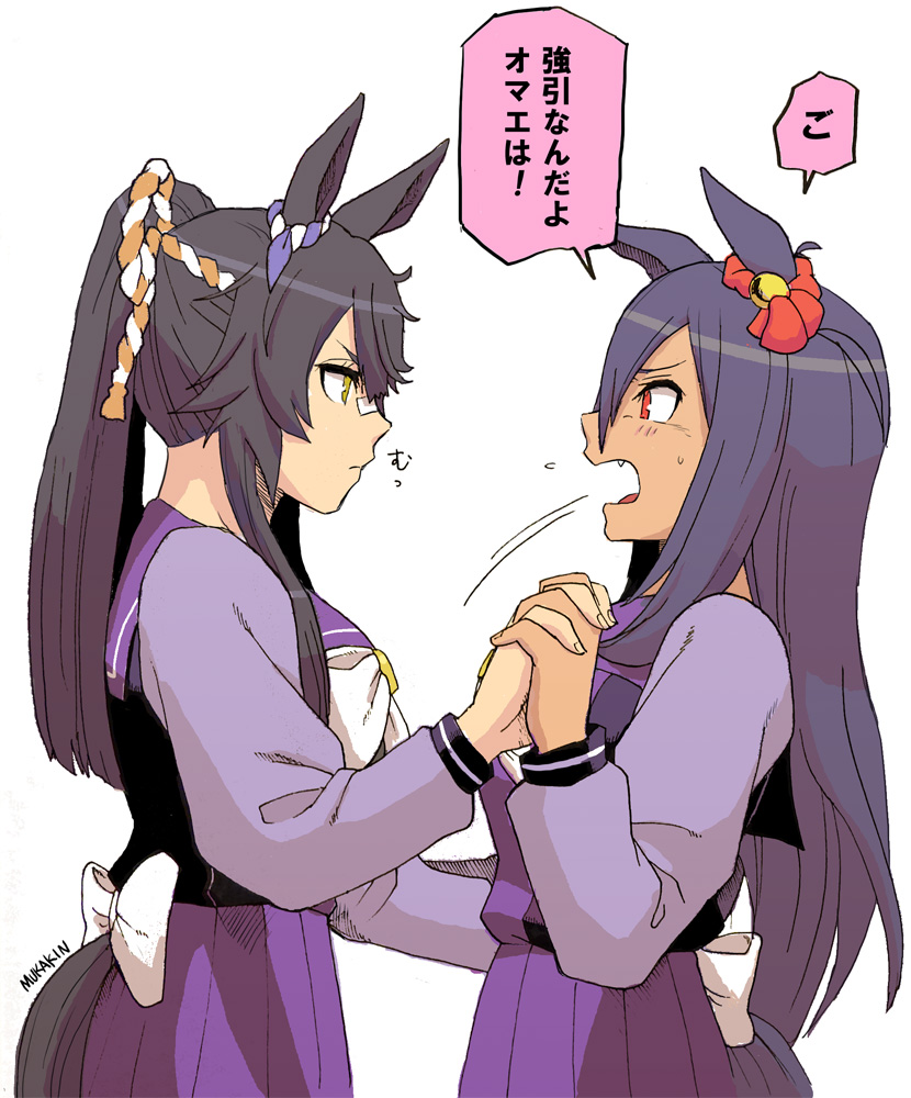【ウマ娘漫画】
～私とダンスを～強引なブライアン【アマブラ】

新シナリオにて。
公式やってくれたな…衝動が…

アマさんとナリブの組み合わせ久しぶりだけど、
この二人も好き 
ナリアマ?ブラアマ?なんていえばいいの?

#ウマ娘プリティダービー #ナリタブライアン #ヒシアマゾン 