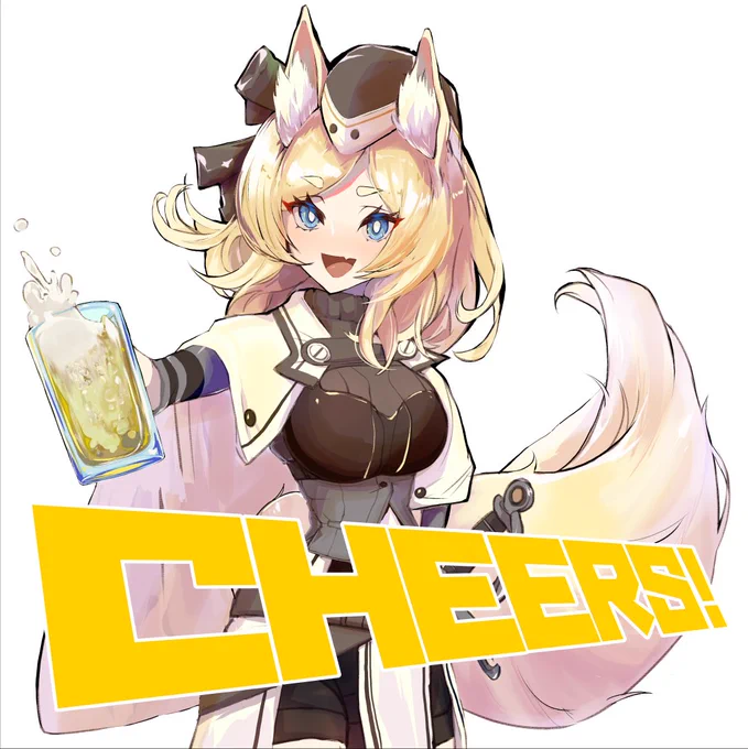 乾杯おばさんかきました。CHEERRRRRRRRRRRRRRRS!!! #アークナイツ #明日方舟 #Arknights 