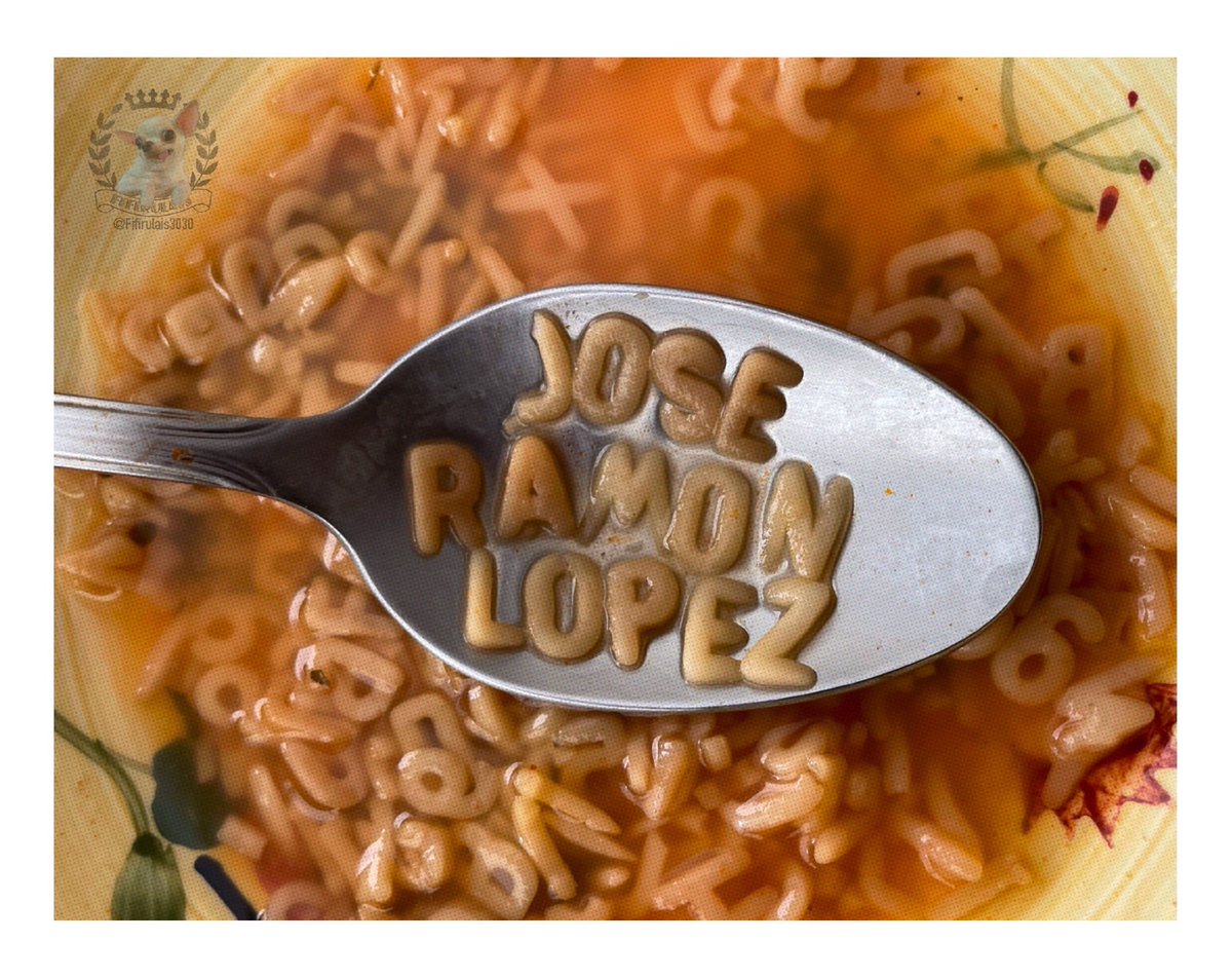 Fifirulais3030's tweet photo. Hasta en la sopa!

De que vive #JoseRamonLopezBeltran7 ? https://t.co/HFvXAB4Twq