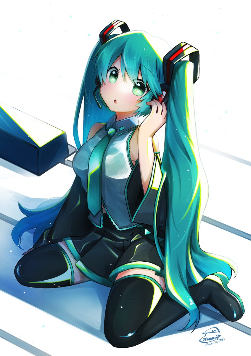 初音ミク「#初音ミク #VOCALOID 」|itsumiP𓇼𓆡𓆉 ⋆のイラスト