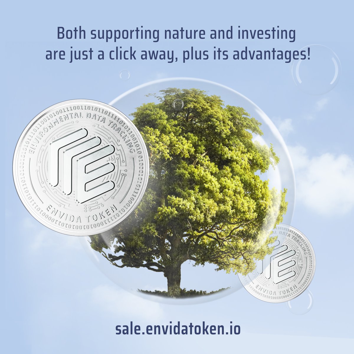 Both supporting nature and investing are just a click away, plus its advantages! 

Go to sale.envidatoken.io now, make your investment without missing the pre-sale advantages!

#ico #presale #bitcoin #token #coin #altcoin