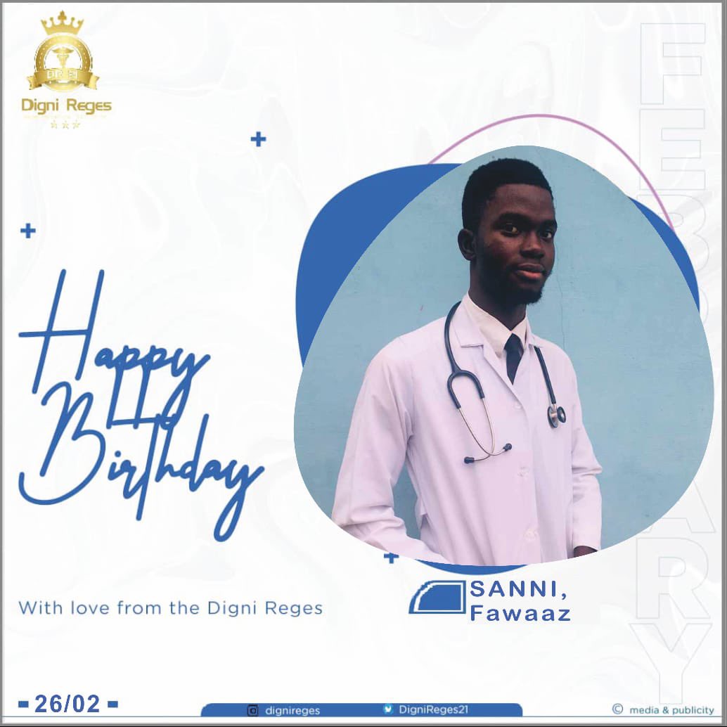 Happy birthday to the most popular person in class 😅
Sanni Fawaaz 🎂 @fawaaz_sanni 
May your special day bring you all that you hope for.
Keep being a king! 👑
#dignireges👑