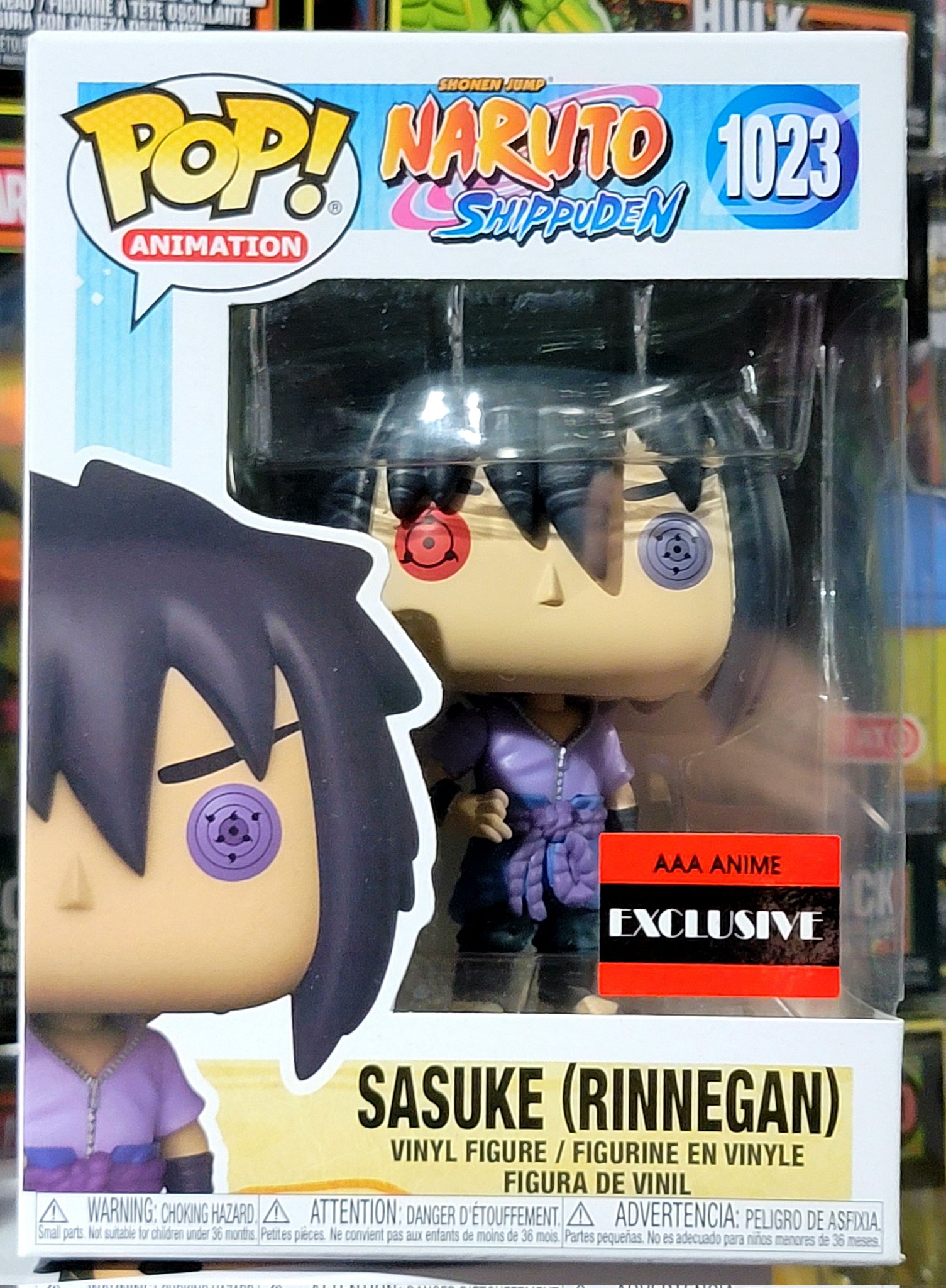 POP! Animation: 1023 Naruto, Sasuke Uchiha (Rinnegan) Exclusive