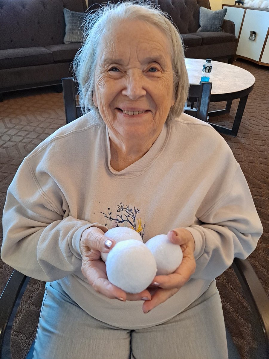 WoodBridgeHC's tweet photo. Whoβs ready for a snowball fight?? These ladies started off their day having fun throwing around the snowballs. @ClareTravis18 #trilogyliving #snowflakeball https://t.co/89U1jJQIRs