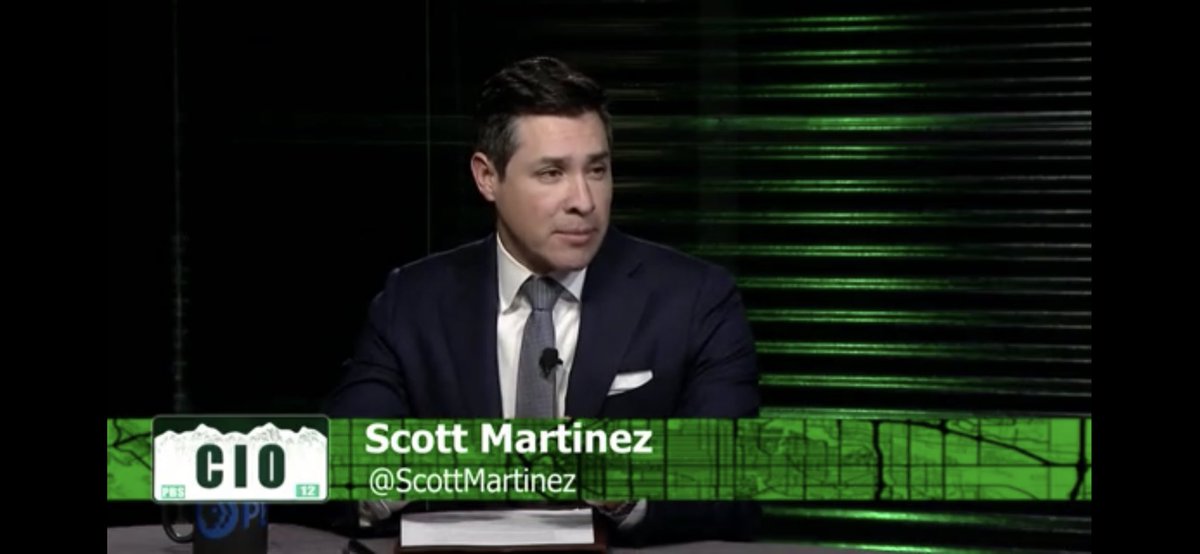 TimWJackson's tweet photo. #ColoradoInsideOut with all-star lineup and the smart @DDezzutti as host. Panel: @calhounwestword @ericsondermann @scottmartinez @CocoDavies covering latest/greatest in local & state policies and politics. @PBS12_CO #CIO #CoInsideOut https://t.co/SjNiHUg0ME