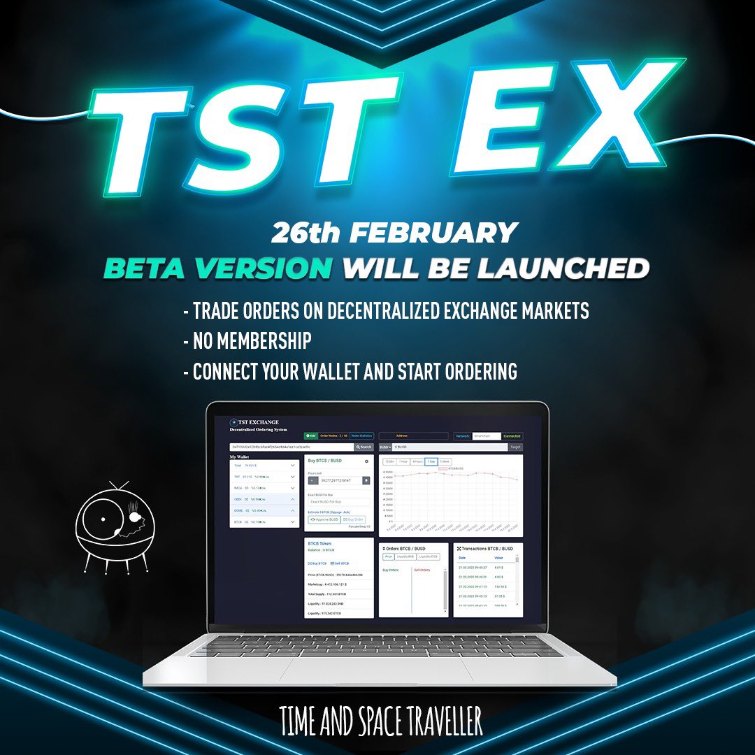 🌐TST Exchange is Decentralized Ordering System.

#DEX #TST