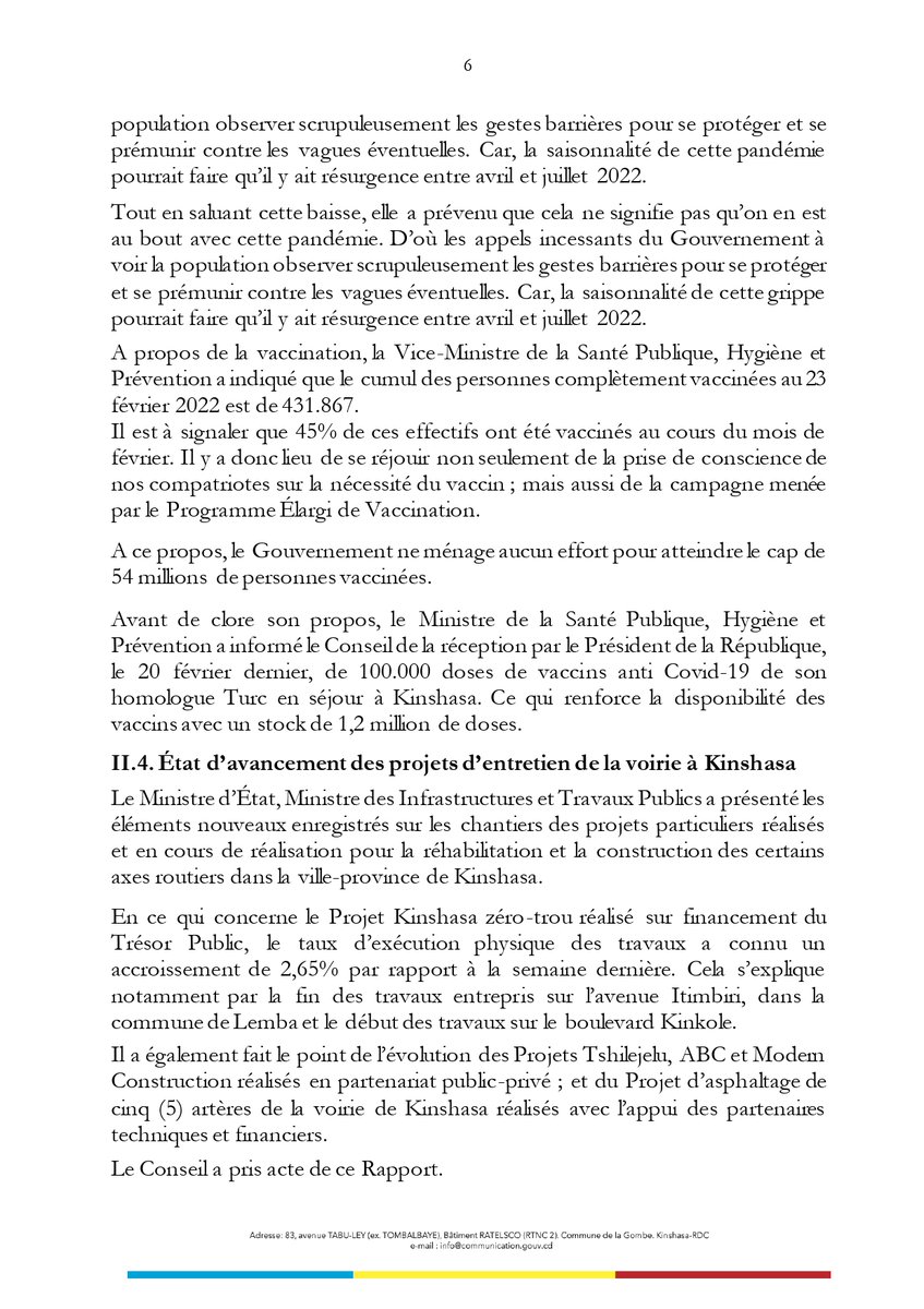 Com_mediasRDC's tweet photo. #ConseilDesMinistresRDC #Session42 https://t.co/5gCb53VOod