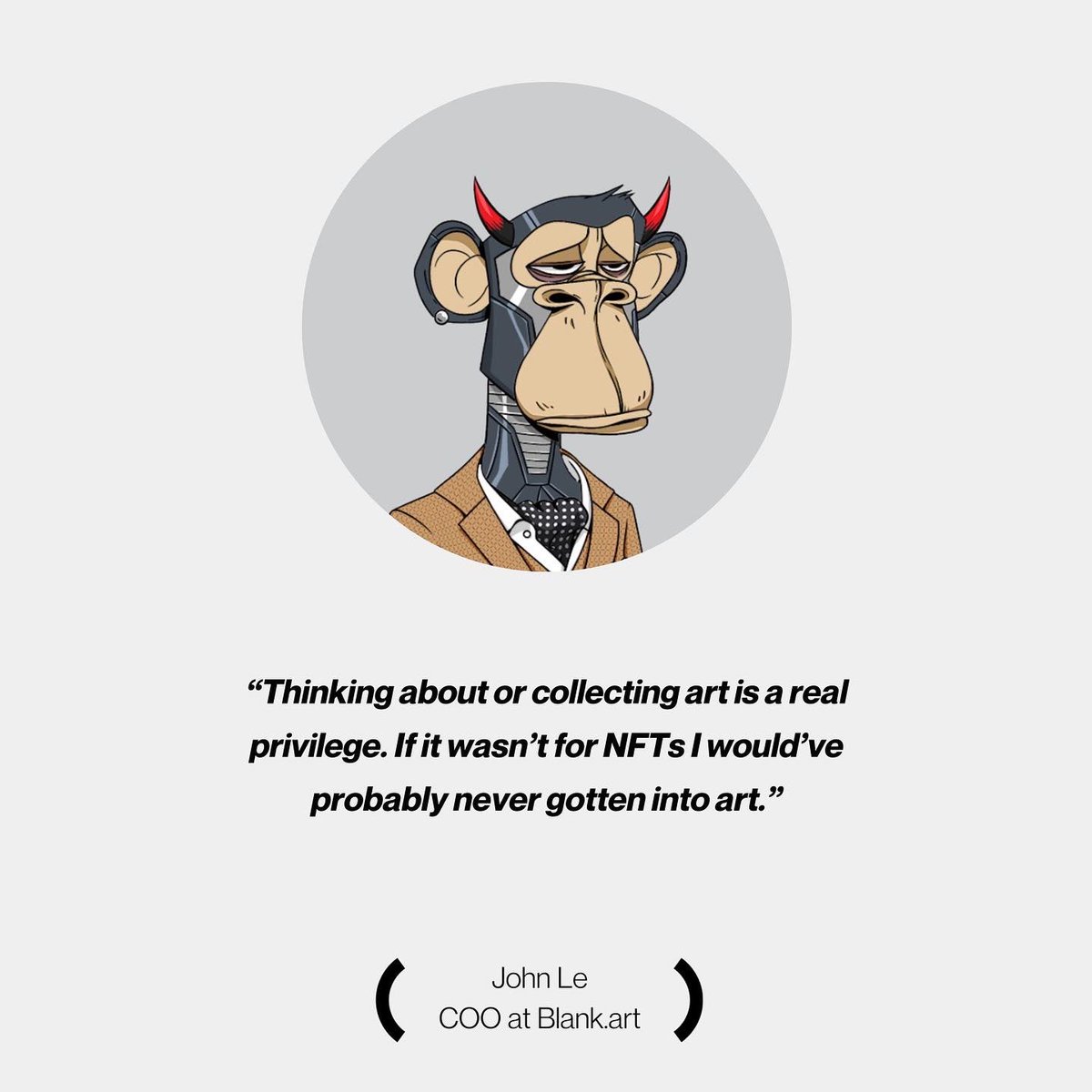 blankdotart's tweet photo. Contemporary Arts X #Blockchain &amp; #NFTs. We’re making the vision a reality. 🚀 

#Leadership #Ideas #Community 

@robi_air @LuXun36998360 @johntweedbot @blancdeXIN https://t.co/n4An0BRU2Y