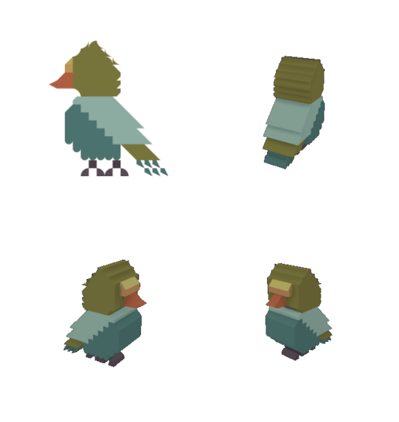 BerktSandra's tweet photo. Experimenting with shapes to make something out of the blue in #Kenshape, A tool by @KenneyNL I think I call it a (k)night owl. https://t.co/8UjjQzW8Eu