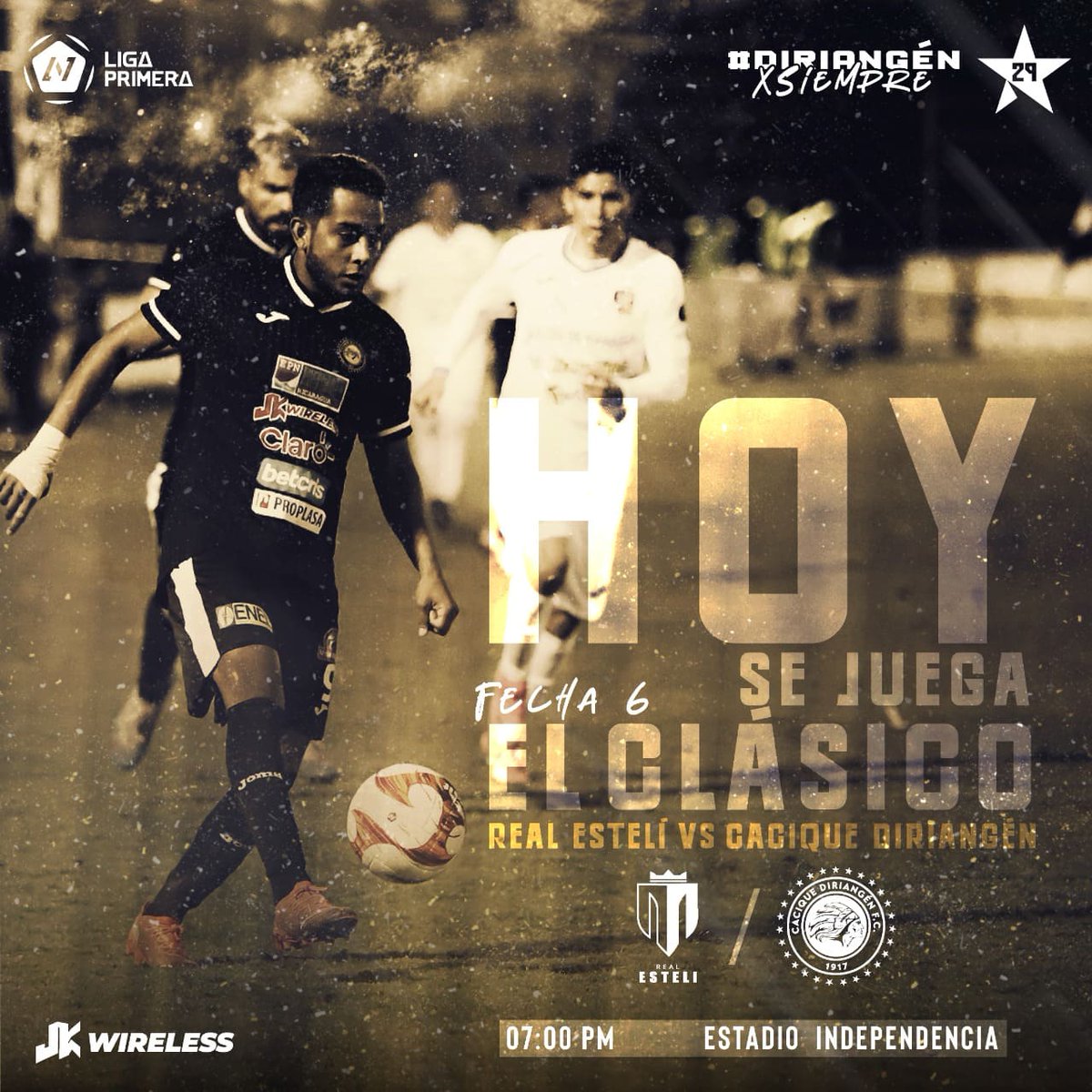 Diriangen_FC's tweet photo. ¡HOY SE JUEGA! ⚽ #ElClásico 🔥
➡️ Presentador por #JKWireless ✅ ¡Ahora con sucursal en Estelí! 😎
🏟️ Estadio Independencia
⏰ 7:00 PM
🏆 J6 #CL2022
🎥 Youtube Liga Primera
¡VAAAAAAAAMOS EQUIPO! 👊
#DiriangénXSiempre 🤍🖤 https://t.co/idUZP0ZvhK