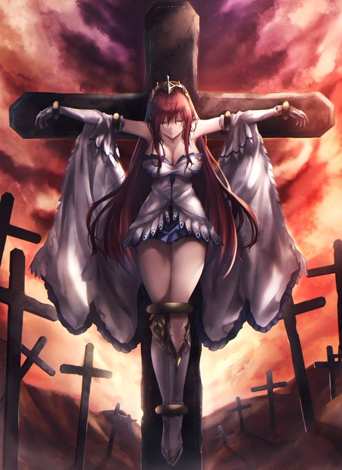 磔なアンリエットさん。
こちらは有償のご依頼で描かせて頂きました。 