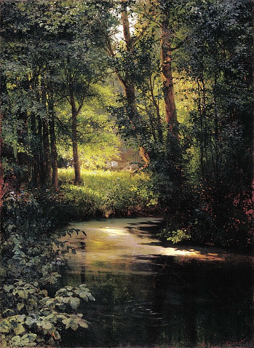 Григорий Мясоедов. «Лесной ручей. Весной». 1890 г. Иркутский областной художественный музей им. В.П.Сукачева.