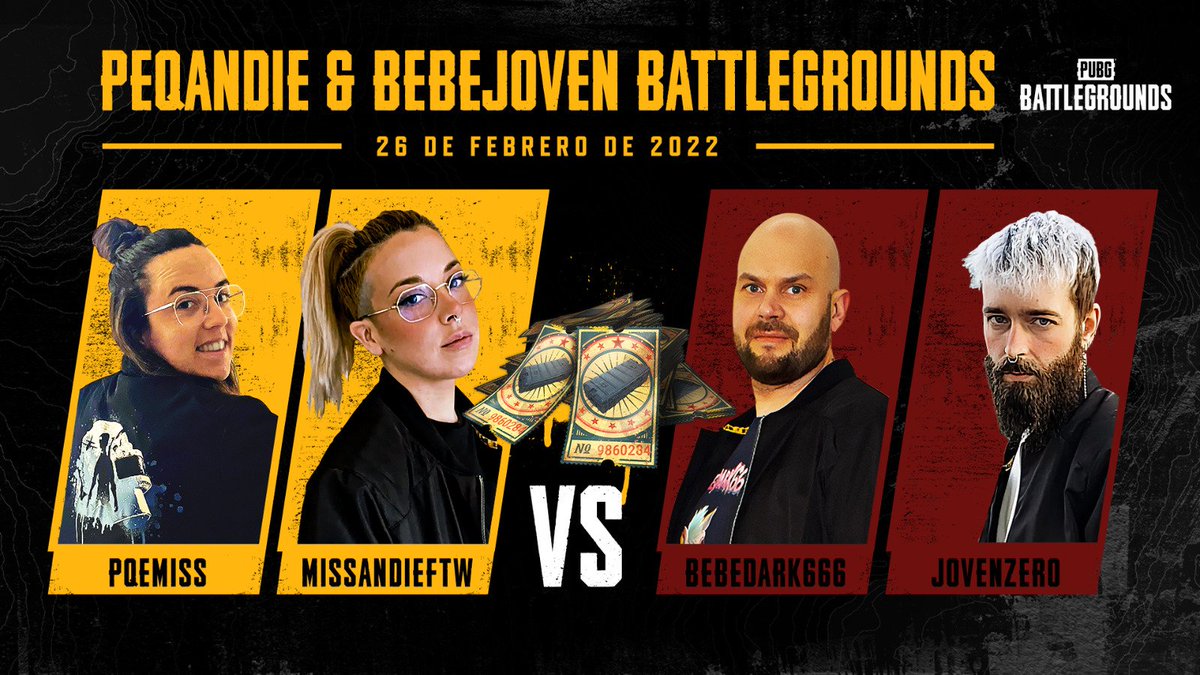 El mejor evento del año con los partners más sexys!!! Apúntate y que no te lo cuenten!!! Sábado 26 a las 16:30 hora Española! A tope de power!!! #pubg #partner