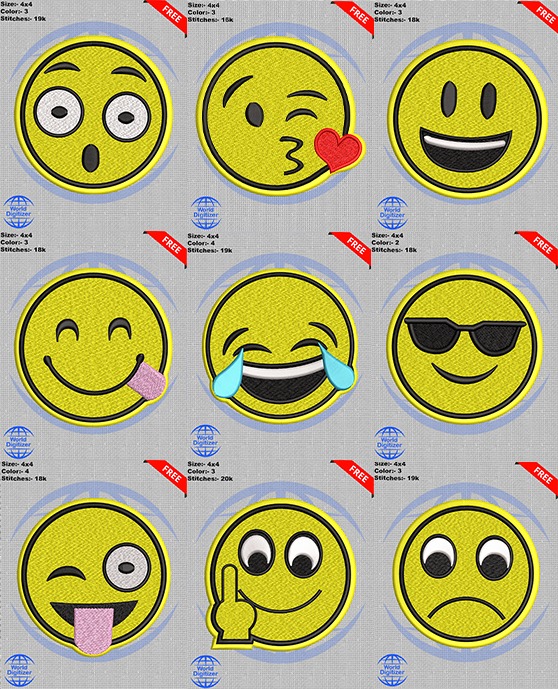 worlddigitizer's tweet photo. Let's download #Free #Emoji 😂😘 #embroidery #designs.
For free #Emoji_digitize_designs downloading please visit link below 👇
https://t.co/5ASa4iFpK4

#design #free  #custom #offer #embroidery #pdf  #dst #pes  #free_design #emb https://t.co/sEXd130Apq
