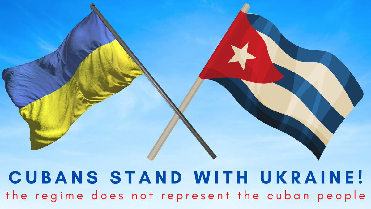 lianet83272381's tweet photo. Los cubanos estamos con Ucrania! El régimen no representa a los cubanos 🇺🇦 ❤️ 🇨🇺 #CubaConUcrania #CubaWithUkraine https://t.co/Jq3t63Q5h6