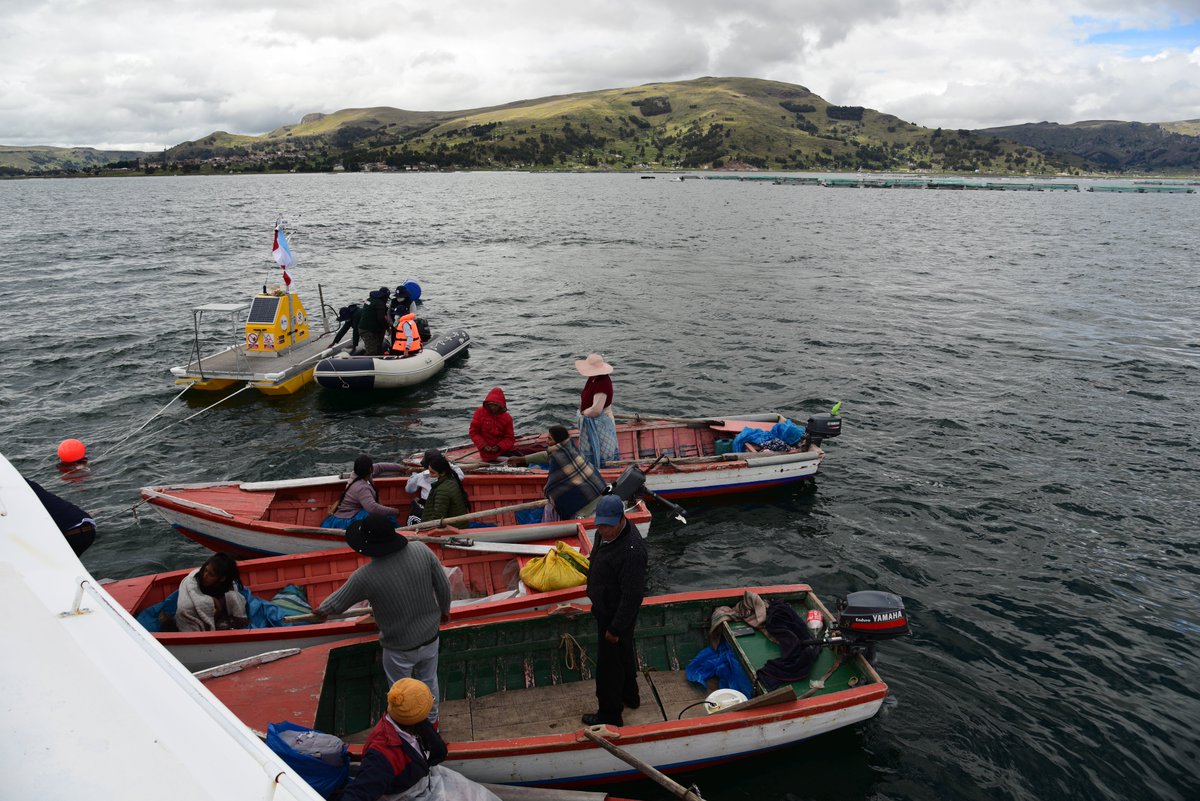 Capacitan a pescadores, acuicultores y funcionarios de Puno en monitoreo automático de la calidad del agua y medioambiente girh-tdps.com/capacitan-a-pe… #nuestracuencalimpia #girhtdps