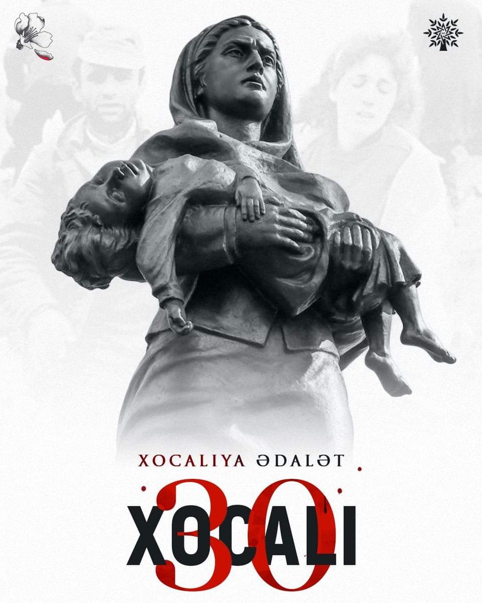 The Khojaly genocide was committed on 26 February 1992. The massacre, supported by Armenian nationalist groups and the Soviet Union, killed 63 children, 106 women and hundreds of other unarmed civilians. #JusticeforKhojaly #Khojaly613