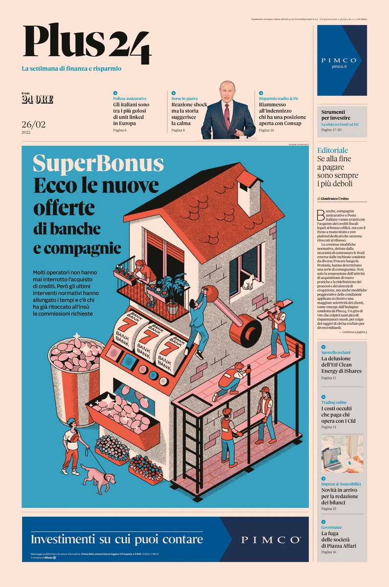 Questa è la copertina del nuovo numero di Plus24 in edicola oggi in allegato con il <a href="/sole24ore/">IlSole24ORE</a>

AD: <a href="/adrianoattus/">Adriano Attus</a> e <a href="/antoniomissieri/">antonio missieri</a>

#illustration #artwork #cover #isometric #editorial #newspaper #home #house #plus24 #sole24ore