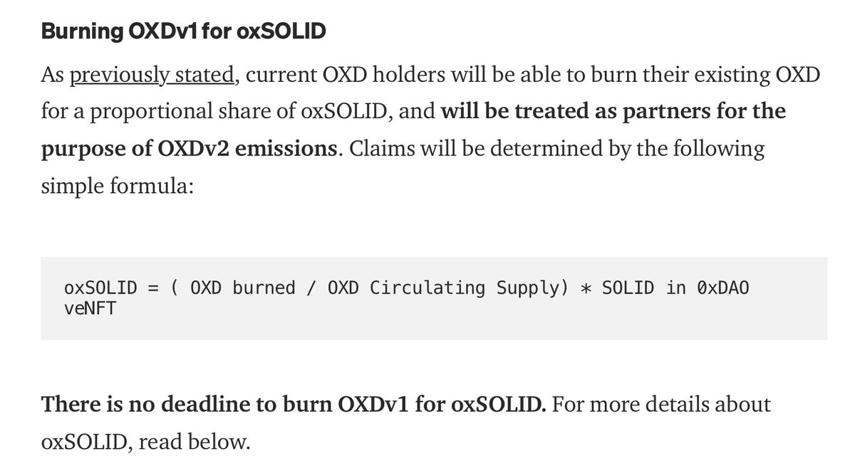 Can someone explain to me why folks are pumping $OXD when the only value it currently represents is a diluted share of their original veNFT $SOLID?

Like, are there some numbers that show it is a better value than just buying and converting $SOLID or...?