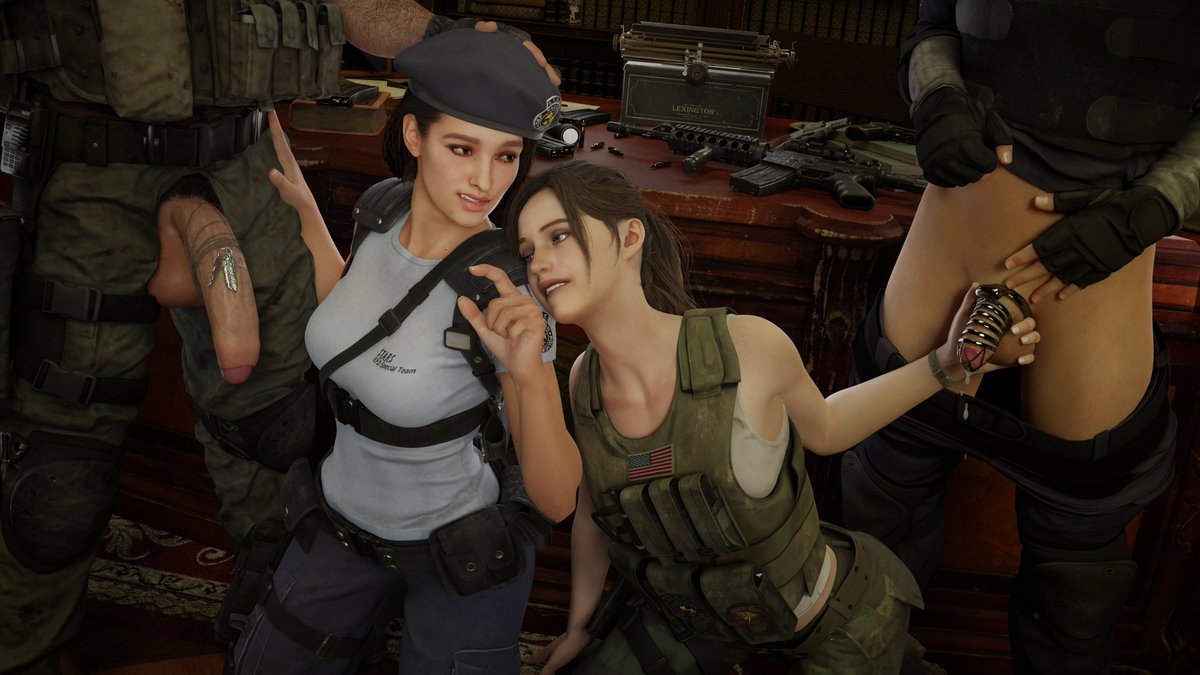 Howling_Manul's tweet photo. Kinky commission made by the wonderfully talented @M71Z30 

#rule34 #nsfw #blender #chastity #smallpenishumiliation #residentevil https://t.co/yi4uaV85sq