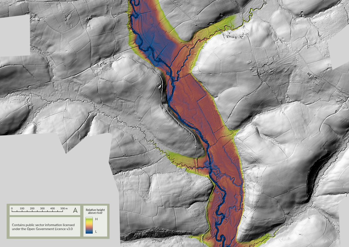 Monk_Po's tweet photo. Heading north, following the #Tamar from Bridgetown (Launceston) upto ~N Tamerton as a REM looking for (&amp; not finding substantive) evidence of old river crossings in (mixed-gen)  #LiDAR.  Bonus Bude canal / mill leat / enclosures / field drainage / river channels tho'  1/n https://t.co/aOF44pPHSY