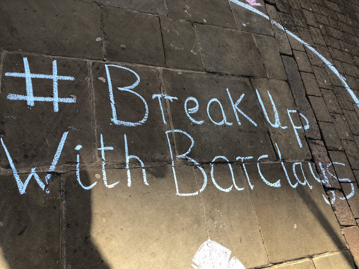 Barclays is Europe’s largest funder of the fossil fuel industry #BreakUpWithBarclays #BetterWithoutBarclays