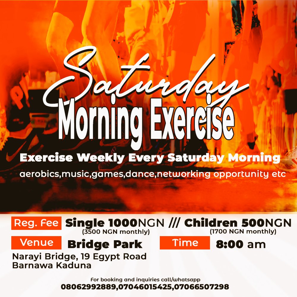 ambensilas's tweet photo. Kaduna are we ready

Wake up and achieve that body goal https://t.co/kZJ4203CDi
