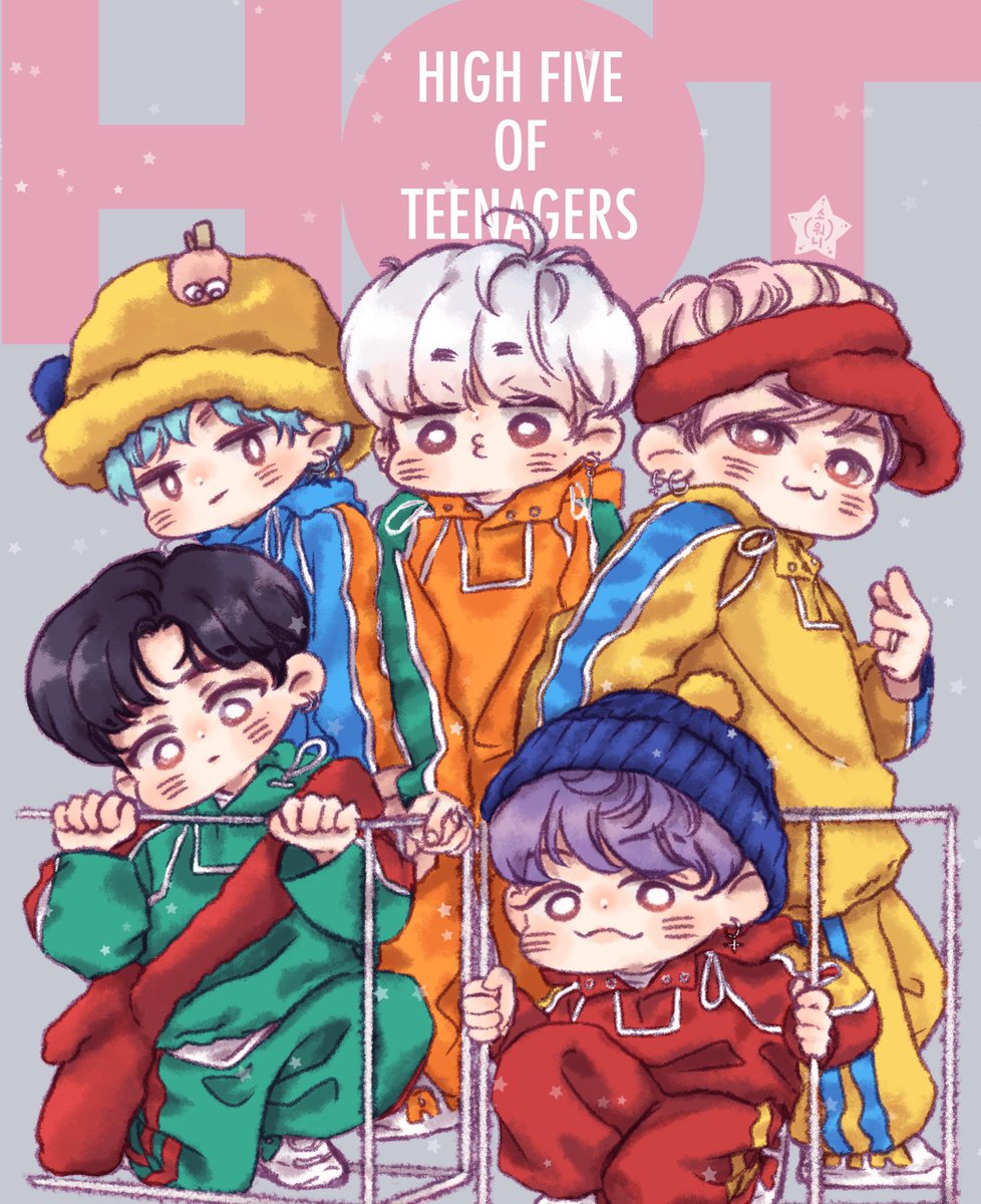 smol_jayone's tweet photo. my fanart of #highfive_of_teenagers #에쵸티 #FANTOO_FANART https://t.co/DbJsUSx1wg