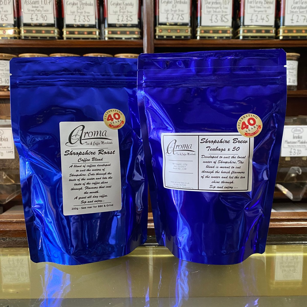 In Shrewsbury, we are surrounded by water. Literally! The loop of the River Severn brings a unique beauty to our town as well as fear when it starts to rain ☔

Keep yourself warm with Shropshire's favourite tea &amp; coffee. Designed for the water and for the people☕