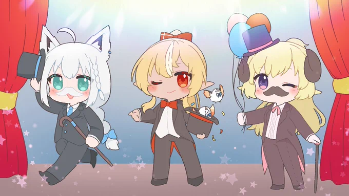 紳士淑女のためのバカタレ
#絵フブキ #しらぬえ #つのまきあーと 