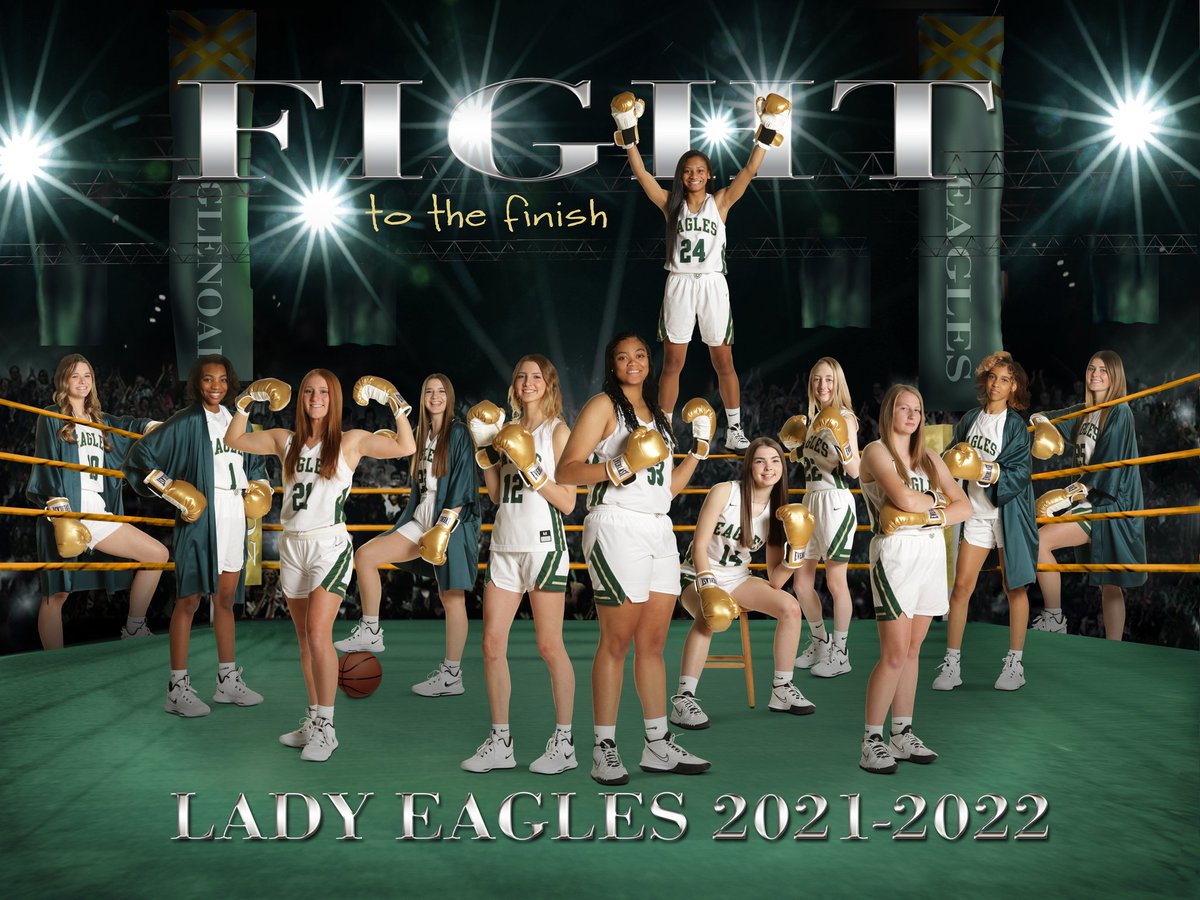 Congratulations to the Lady Eagles for a GREAT season Though our journey was cut short, you still soared Seniors💖Katie Keely Kiley Allyson Liandra Jordan &amp; Breezie more will be said for now THANK YOU! 
You answered the bell. Stood toe-2-toe &amp;  FOUGHT TO THE FINISH. 
🦅🏀💪🏾💚💛
