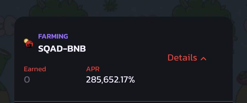 sqadtoken's tweet photo. We are please to announce SQADSWAP is now live

SWAP
LIQUIDITY(add &amp; Remove)
STAKE
FARM
POOL

Share the referral link below to invite your friends and earn 15% of your friends' earnings FOREVER!

Let’s gooooo 🚀🚀🚀🚀

https://t.co/YXrVCBA7C9 https://t.co/T8cpKzIb3s
