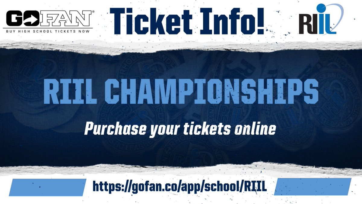 🚨Purchase your 🎟️tickets🎟️ online NOW for this weekend's RIIL Wrestling State Championship and RIIL Divisional Girls &amp; Boys Basketball Championships at: gofan.co/app/school/RIIL