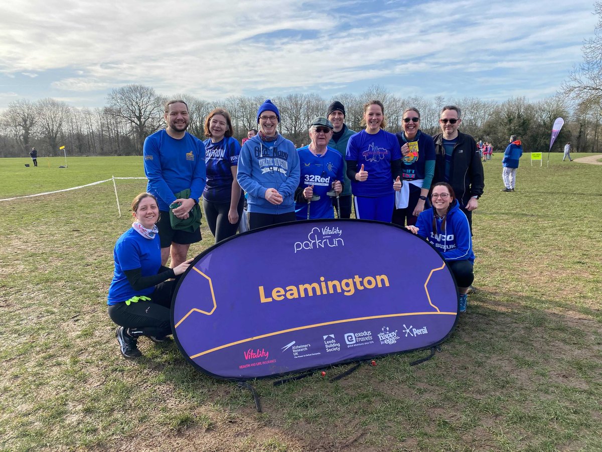 Some of our core team this morning over at <a href="/Leamparkrun/">Leamington parkrun</a> celebrating their 500th! Great cake at the end! #loveparkrun