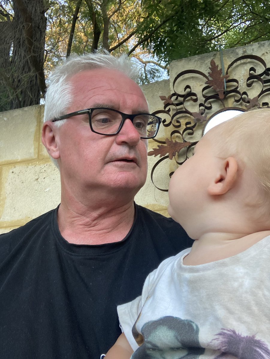 TimGossage's tweet image. Should have worn a hat at the footy Grumpa 🥵 #AFLWFreoCrows #slipslopslap