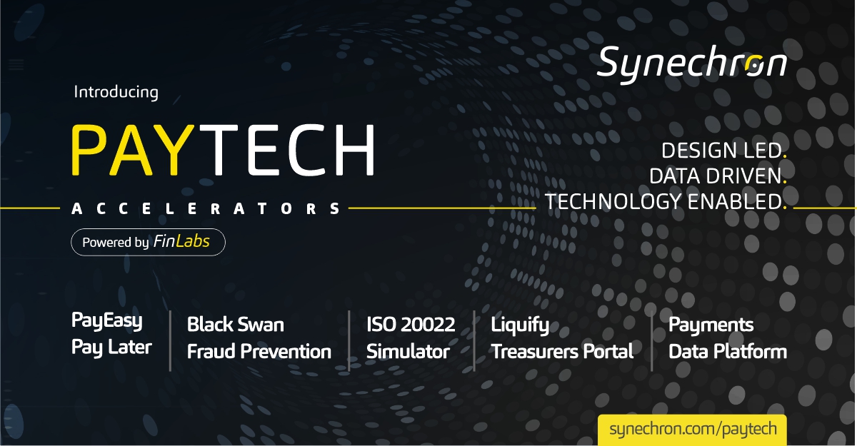 Synechron's tweet photo. FIVE future-forward, scalable tools for the expanding global #PaymentsEcosystem, ONE program that houses them all. #Synechron has officially launched our #PayTechAccelerator! Get an inside look at the new solutions suite in our press release: https://t.co/5INu506H0r https://t.co/NffMyh7kKY
