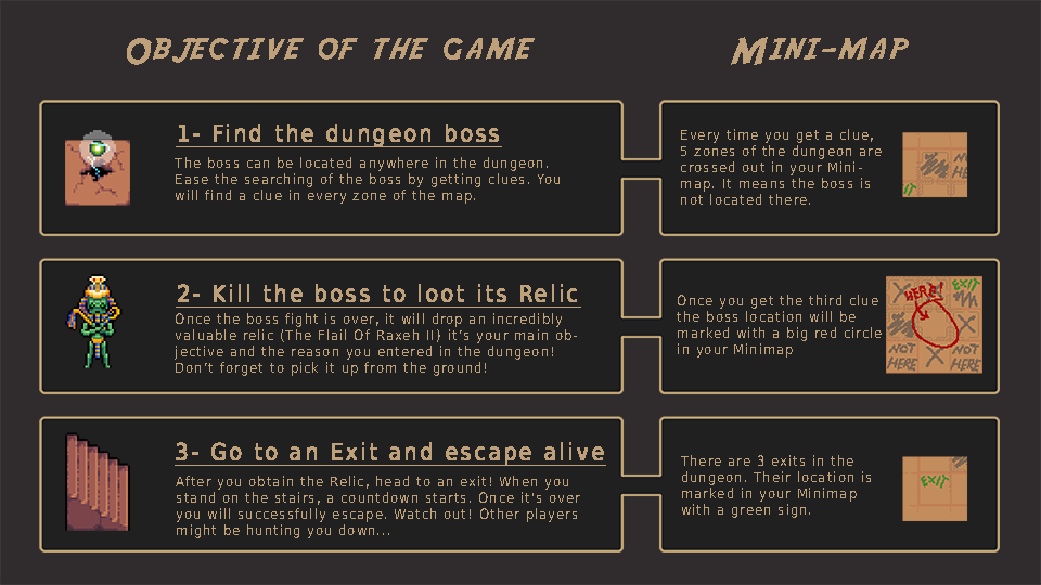 rogueroyalegame's tweet photo. While the main mechanics are a lot like in a traditional #roguelike the objective of Rogue Royale is quite different.

#screenshotsaturday #indiegame #pixelart https://t.co/tMWTrEfP3z