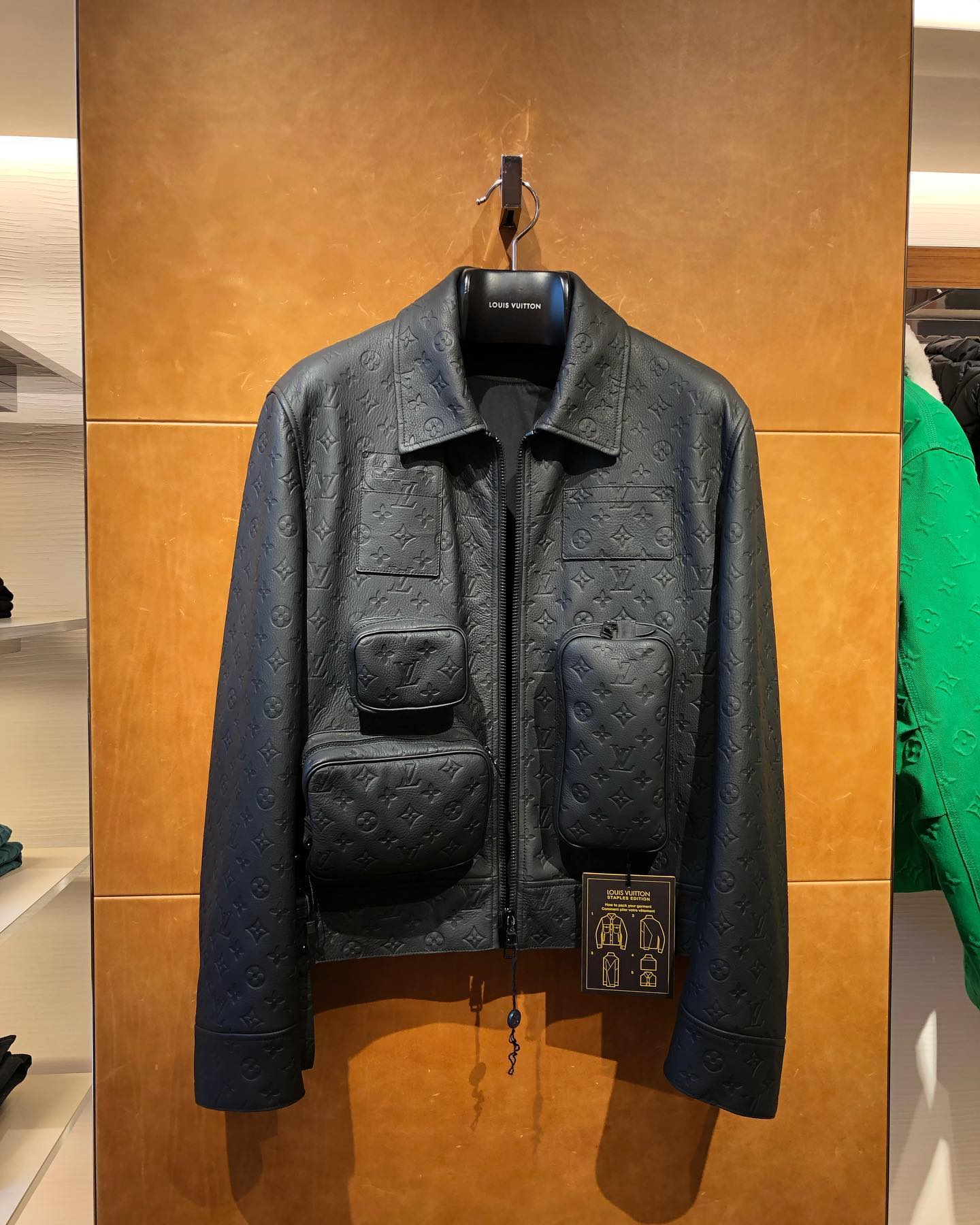 Fashion Drops on X: Louis Vuitton Monogram Embossed Utility Jacket  designed by Virgil Abloh  / X