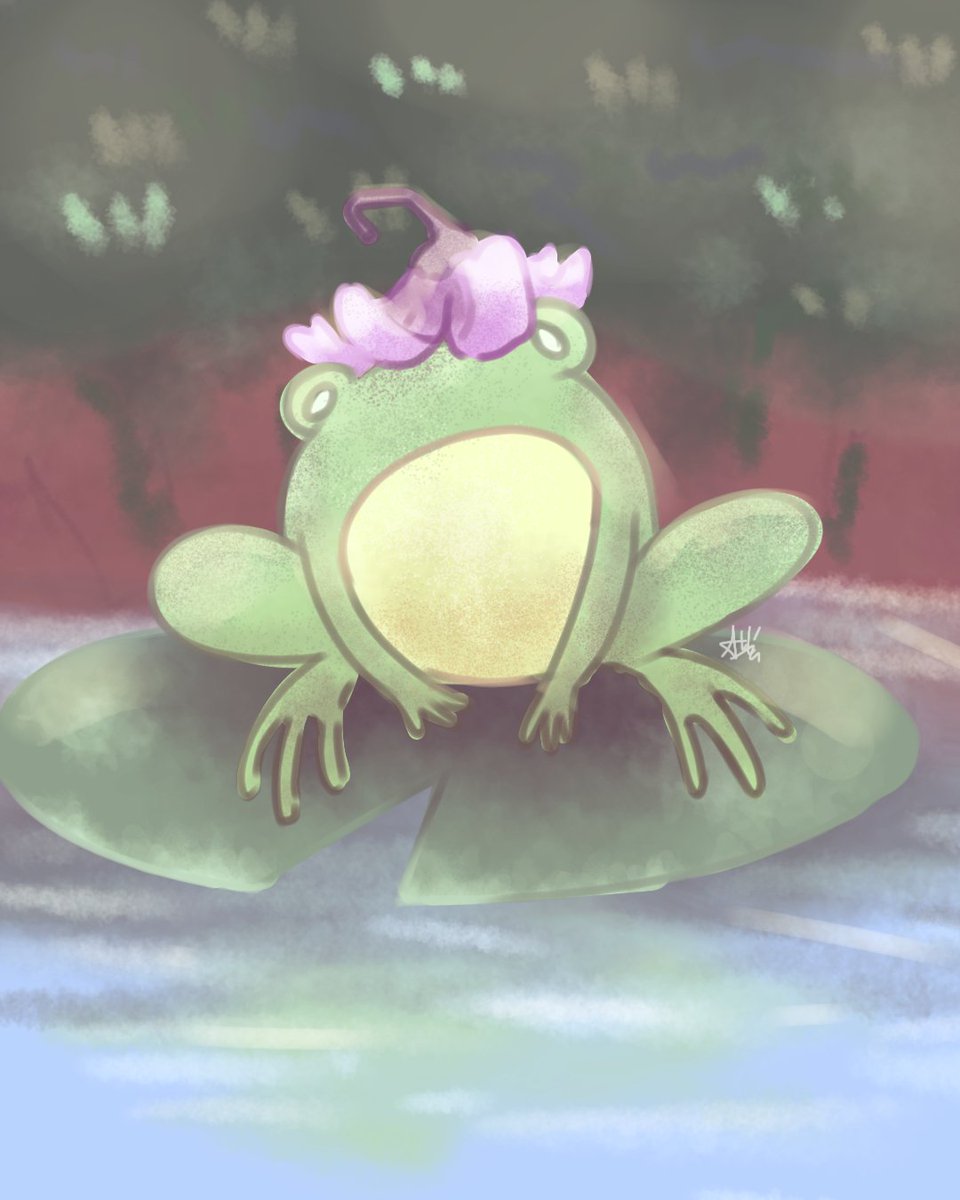 Frog

#art #digitalart #frog #flowerfrog #aesthetic
