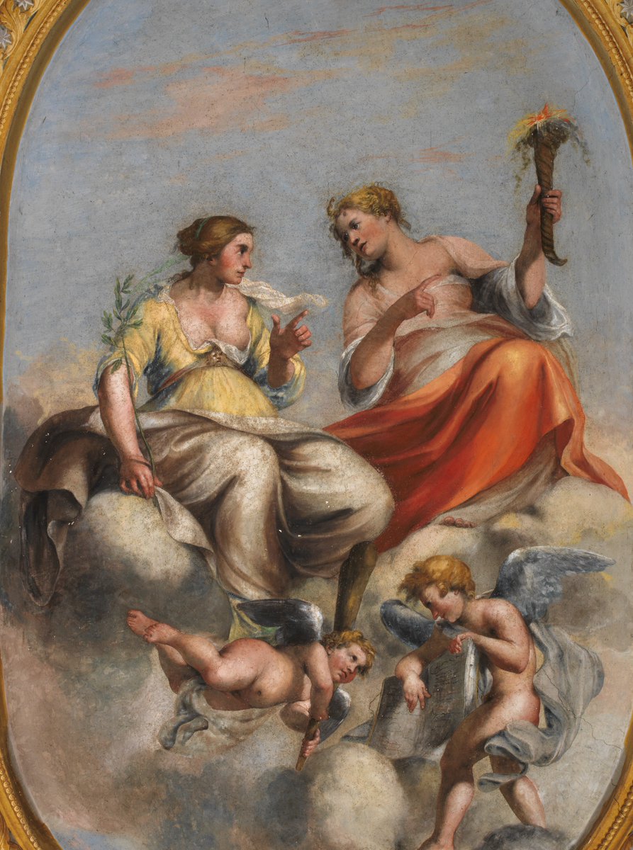 l nostro messaggio di #pace è visibile a tutti nel Palazzo fin dal XVII secolo.
👉PACE E CONOSCENZA 🙏 
Lo sapeva il principe Gaspare, lo sappiamo noi. Non esiste l'una senza l'altra. 
☮️ museitaliani
#museumsagainstwar  #CultureUnitesTheWorld