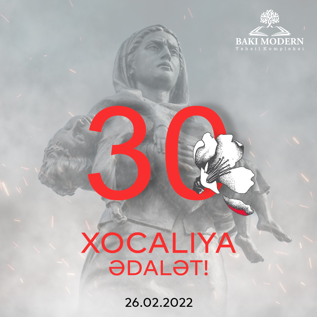 İnsanlıq əleyhinə törədilmiş Xocalı faciəsini unutmayacağıq, unutdurmayacağıq!..
#bmtk #bakimoderntehsilkompleksi #təhsil #aztagram #şagird #xaricdətəhsil #məktəb #26fevral #Khojali #genosid #soyqırım #justiceforkhojaly