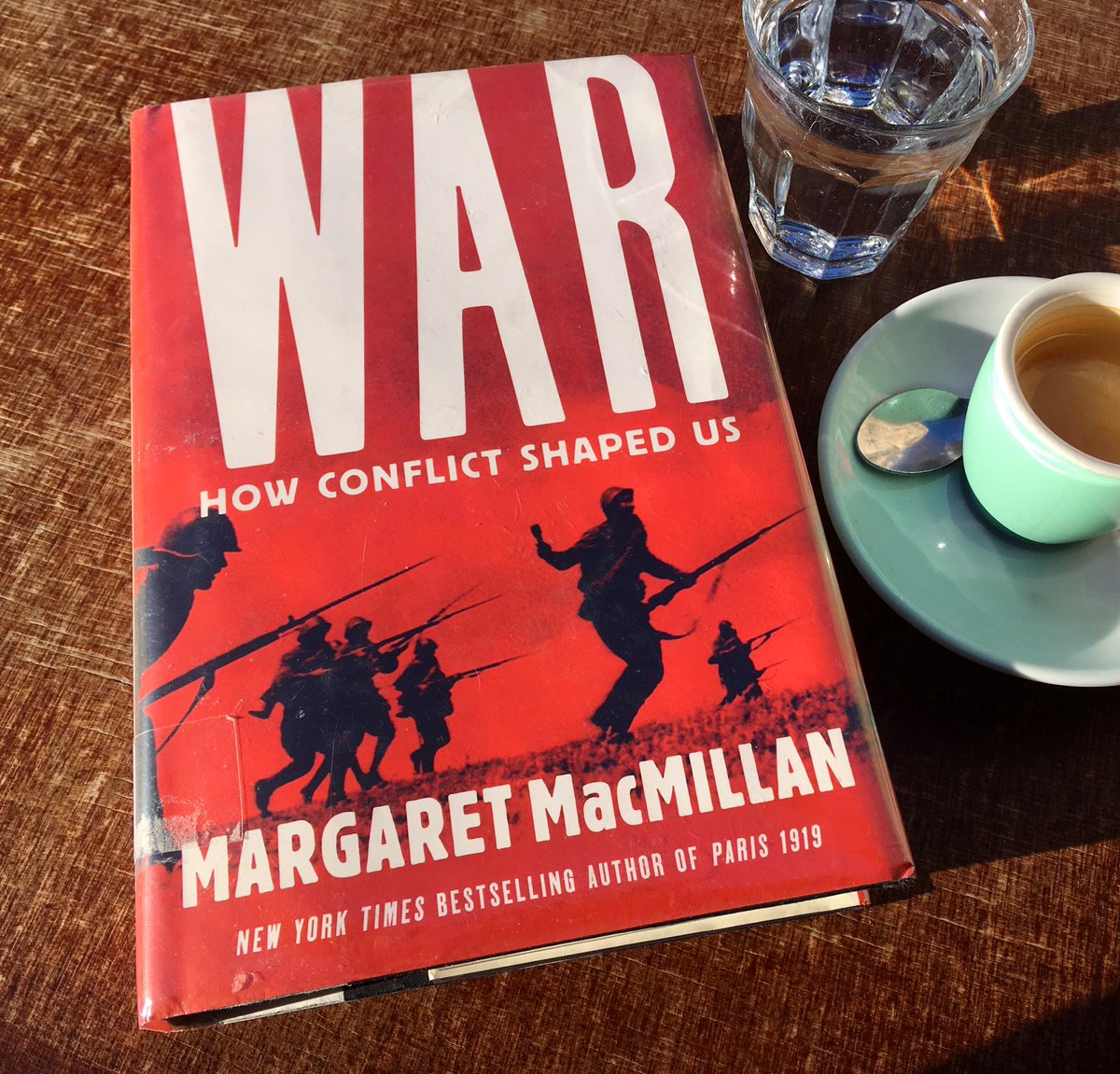 Last week I borrowed this from the library, not imagining how relevant in would become. I’m reading the great #MargaretMacMillan’s War – How Conflict Shapes Us. #petipawreads