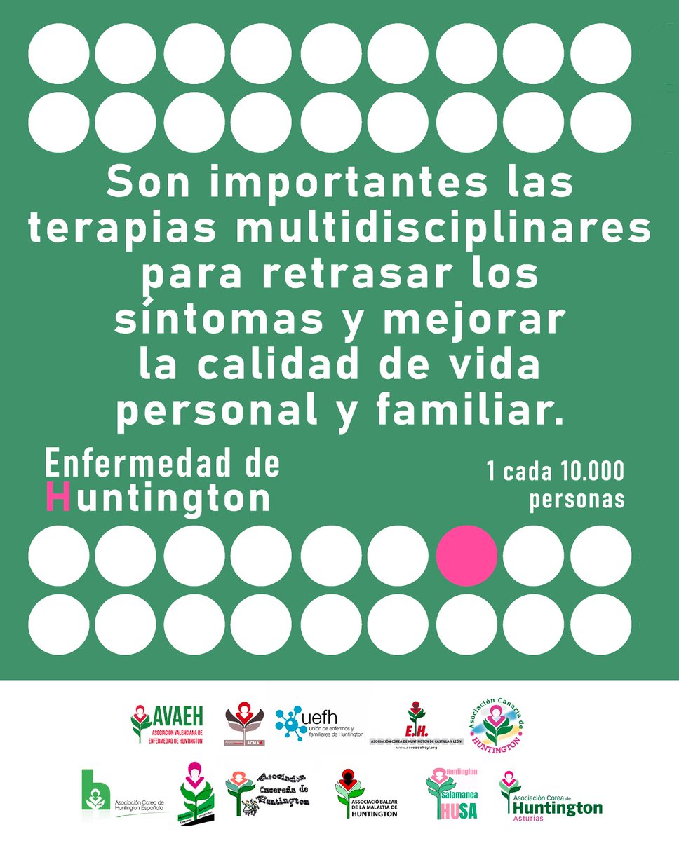 ¡Quedan 2 días para el 28 F, Día Mundial de las Enfermedades Raras o Minoritarias!
#EnfermedadDeHuntington
#HuntingtonsDisease
#RareDiseaseDay
#EnfermedadesRaras