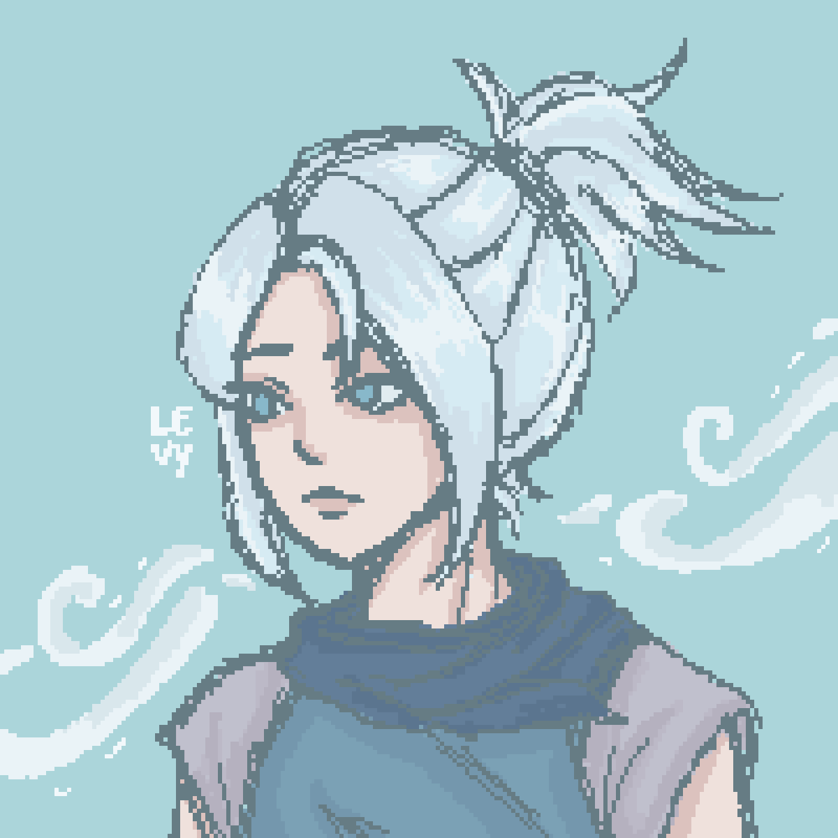 Jett pixel sketch 💀 #art #pixelart #ArtistOnTwitter #VALORANT #sketch