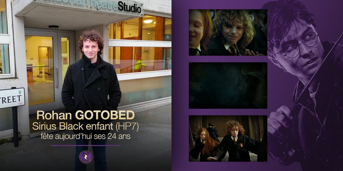Joyeux anniversaire à Rohan Gotobed (<a href="/Rohan_Gotobed/">Rohan Gotobed</a>), qui a incarné Sirius Black enfant dans "Harry Potter et les Reliques de la Mort, partie 2" ! 🎂
L'acteur fête aujourd'hui ses 24 ans ! ⚡️
#HarryPotter #HappyBirthdayRohanGotobed