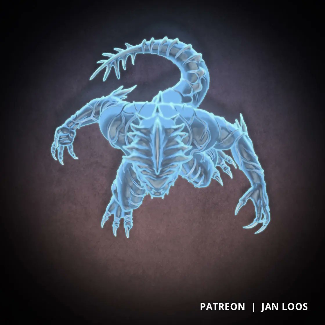 The last token of this month is the Troglodyte. Cave creatures will be  available on Patreon this Monday! #roll20 #fantasygrounds #fantasyart  #foundryvtt #ttrpg #dnd5e #dnd #dungeonsanddragons #dndart, image size:1120x1120