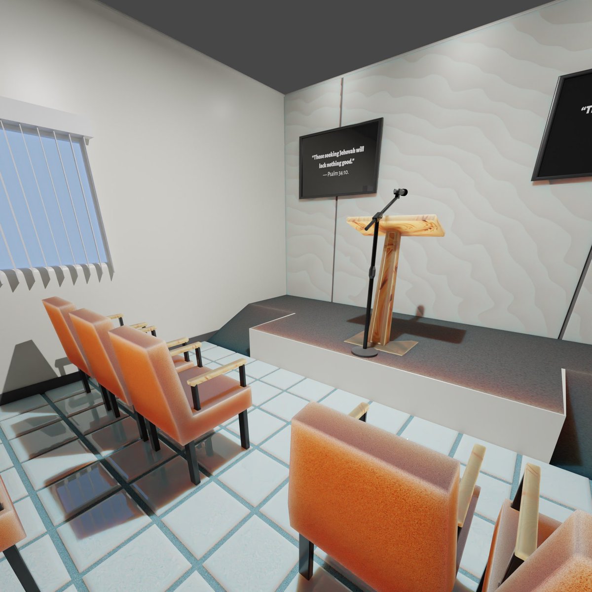 jedediahwhite's tweet photo. Kingdom Hall • Salón Del Reino

#blender #blender3d #blendercycles #blendercommunity #lowpoly #lowpolyart #jwfamily #bestlifeever #jwfriends #jwlove #kingdomhall #blendereevee #blendereeveerender https://t.co/tFAt6TuRyH