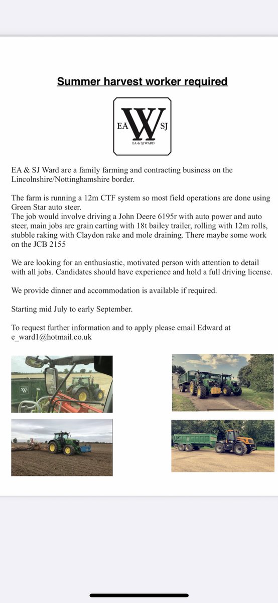 Join us for harvest. Please share