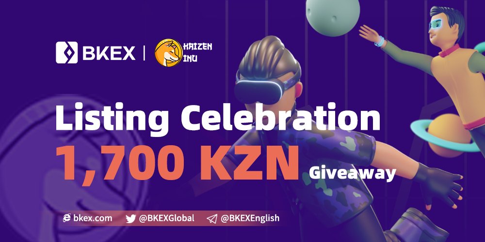 #Giveaway | #KZN &amp; #BKEX

🎉Activity 1: Tweet Sharing
- Share 500 KZN

✅Follow <a href="/BKEXGlobal/">BKEX</a> &amp; <a href="/KaizenINU/">Kaizen Inu</a>
✅RT &amp; Comment with #BKEX &amp; #KZN
✅Tag 3

⏰Feb 28: 20 ppl * 25 #KZN

🎉Activity 2: Trading Competition
- Share 1,200 KZN
- Details: bkex.zendesk.com/hc/en-us/artic…

#Airdrop #crypto
