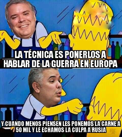 Ivan Duque de seguro va ha decir que por culpa de Rusia Subió La economía en Colombia.